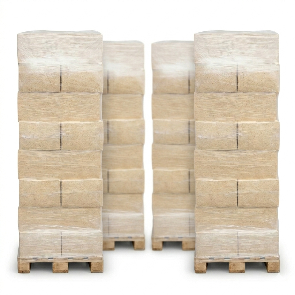 Litière Animale Copeaux de Bois (4 Palettes de 24 balles de ≃18kg)