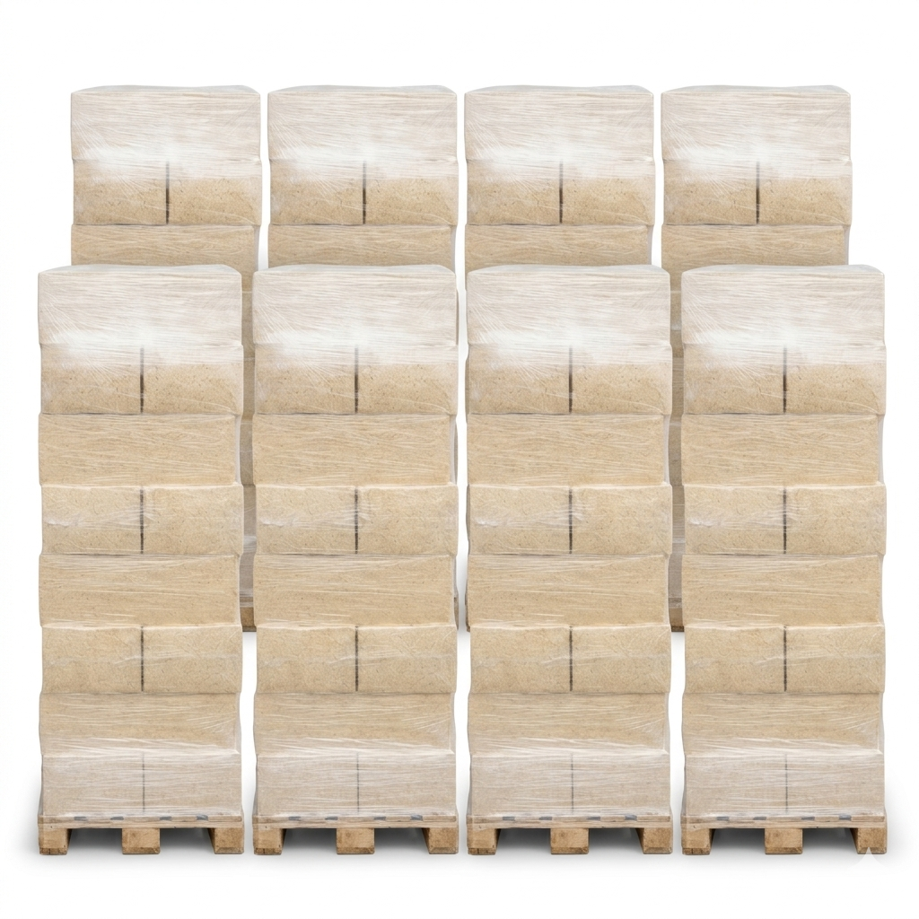 Litière Animale Copeaux de Bois (8 Palettes de 24 sacs de ≃18kg)