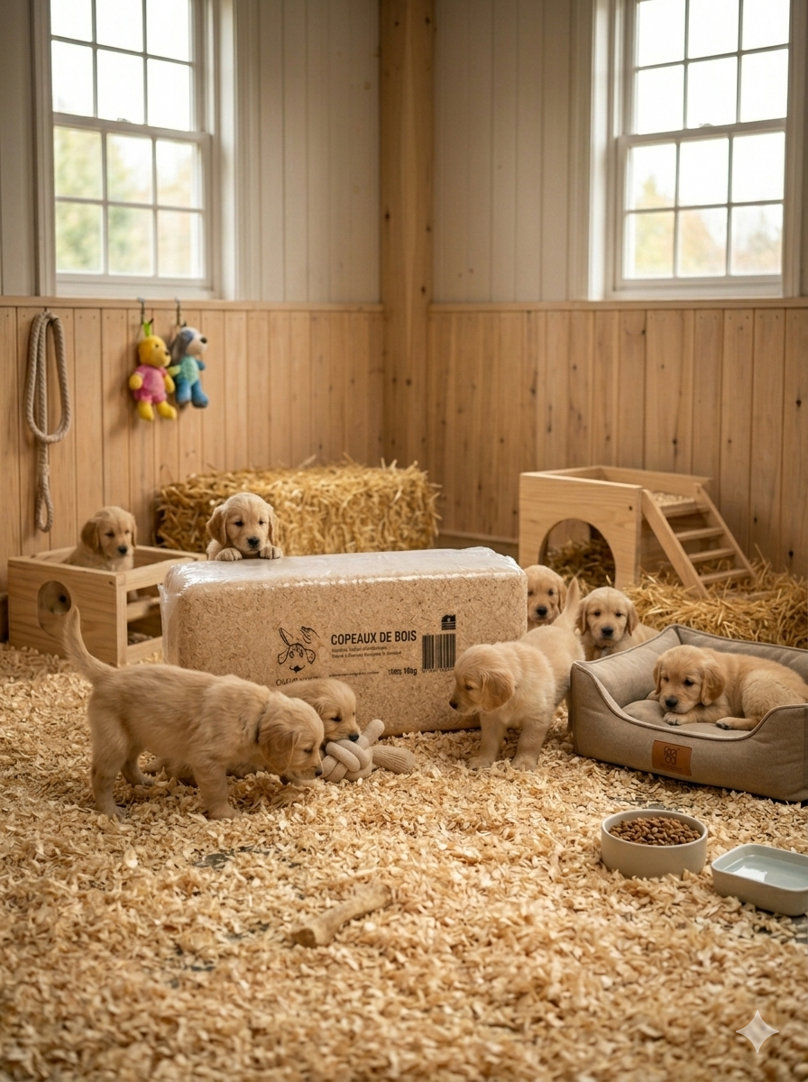 Litière Animale Copeaux de Bois 18kg